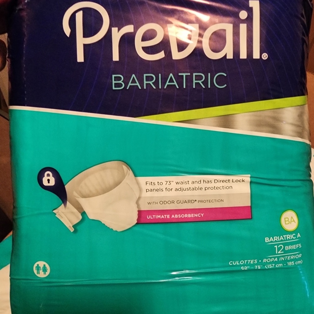 Prevail Bariatric adult diapers xxl